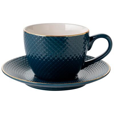 Filiżanka ze spodkiem Tiffany 250 ml niebieski