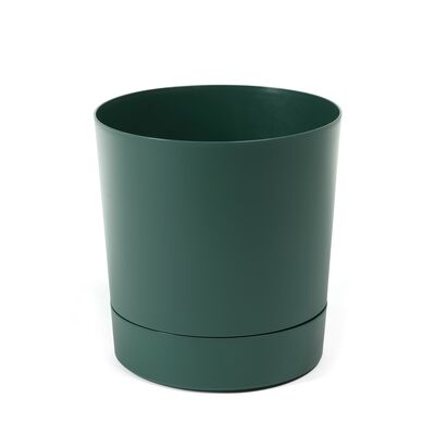Donica z podstawką AURA 29,4 x 28 cm zielony