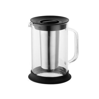 Dzbanek szklany z zaparzaczem Largo 1,5 l transparentny