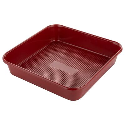 Forma do pieczenia kwadratowa Deliss 24 x 24 x 5 cm bordowy