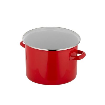 Garnek emaliowany prosty gładki bez pokrywki 16 cm 2,1 l