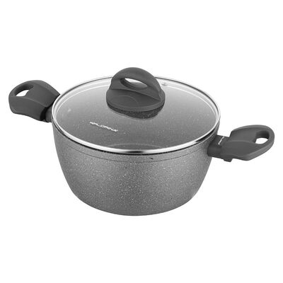 Garnek aluminiowy Lava stone z pokrywką 18 cm 1,5 l