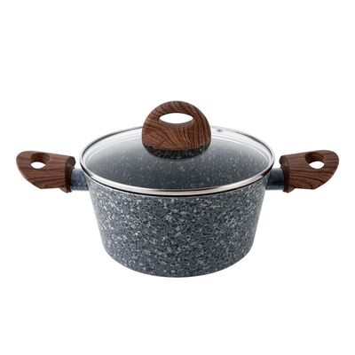 Garnek aluminiowy Granite z pokrywką 24 cm 4,1 l