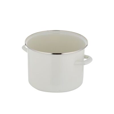 Garnek emaliowany prosty gładki bez pokrywki 16 cm 2,1 l