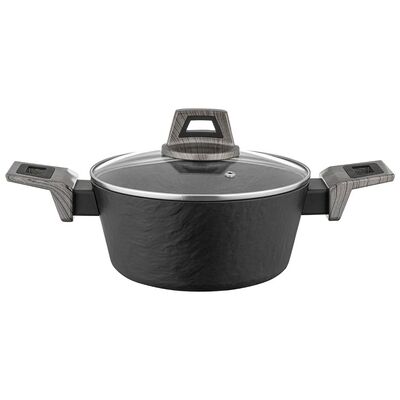 Garnek aluminiowy Japandi z pokrywką 24 cm 3,1 l
