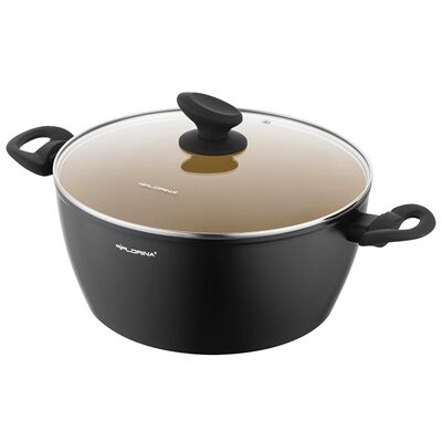 Garnek aluminiowy Amvegan z pokrywką 26 cm 4,8 l