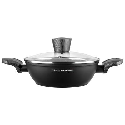 Garnek aluminiowy niski Bono z pokrywką 20 cm 1,6 l