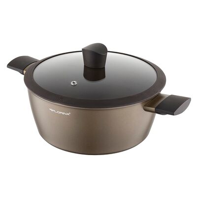 Garnek aluminiowy Cava z pokrywką 28 cm 6,4 l