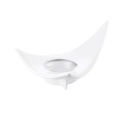 Świecznik Trójkąt J1500 21 cm biały