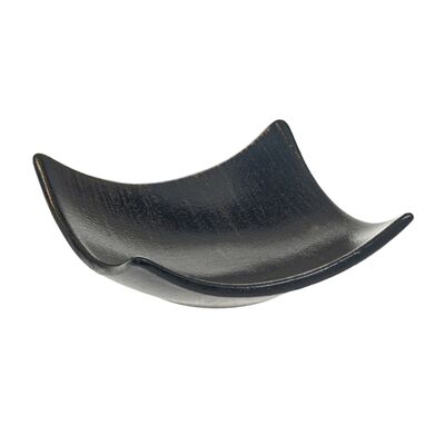 Świecznik Square mały J1432 12,5 x 12,5 cm czarno-srebrny