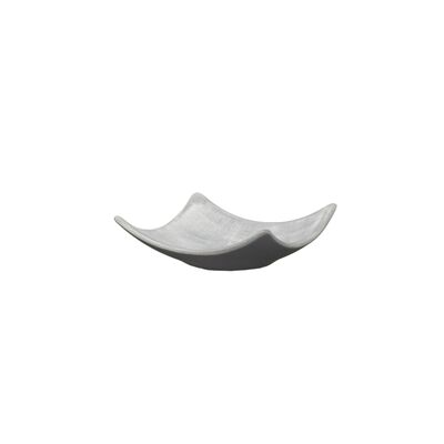 Świecznik Square mały R2224 12,5 x 12,5 cm szary