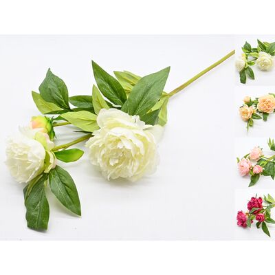 Gałązka peonii 3 kwiaty mix