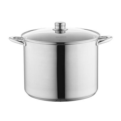 Garnek nierdzewny wysoki Caro z pokrywką 26 cm 10 l