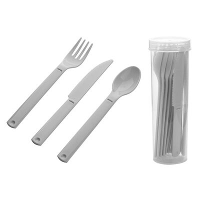 Komplet sztućców plastikowych Pearl line mix kolorów