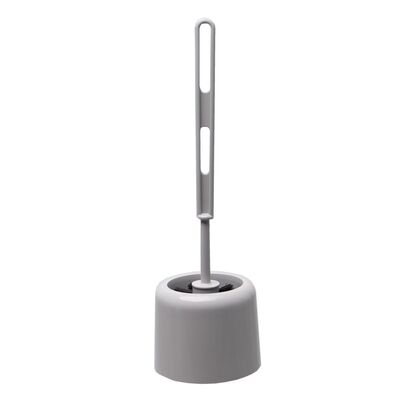 Szczotka WC komplet Mal-Supremo 35 cm popielaty