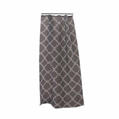 Zasłonka prysznicowa Malva 120 x 180 cm szary