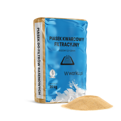 Piasek filtracyjny do pomp basenowych 20 kg Wworku.pl