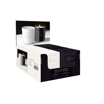 Świeca zapachowa w szkle For Her For Him 6 sztuk mix