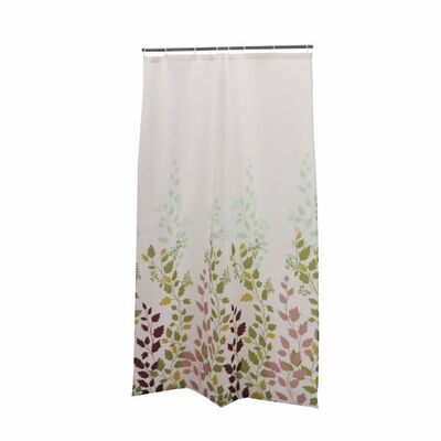 Zasłonka prysznicowa Malva 120 x 180 cm liście wielokolorowy