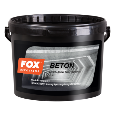 FOX Dekorator Tynk dekoracyjny BETON szary 5 kg