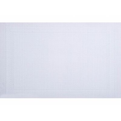 Mata stołowa Velvet 30 x 45 cm biały Ambition