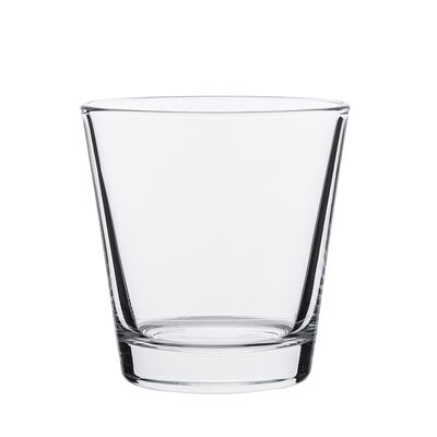 Świecznik szklany 8,1 x 8,1 x 8,5cm