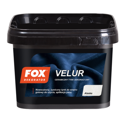 FOX Dekorator Tynk żywiczny Velur 001 alaska 5 kg