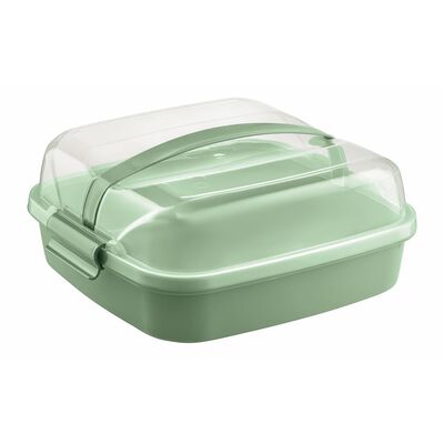 Pojemnik na ciasto z pokrywą Dolce 26 x 26 cm zielony