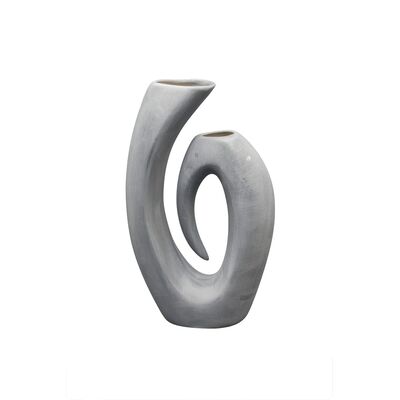 Wazon Symfonia ceramiczny 17 x 17 x 20 cm szary