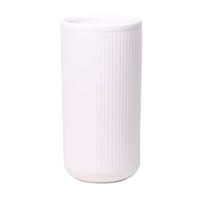 Wazon Tubo ceramiczny 11,5 x 11,5 x 26,5 cm biały