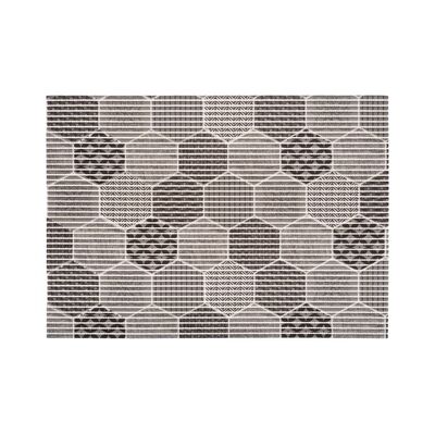 Mata łazienkowa Marino 45 x 65 cm wzór szary wielokolorowy