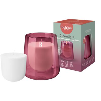 Zestaw świecznik z wymiennym wkładem Cedarwood Vetiver 20 h