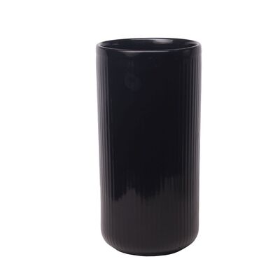 Wazon Tubo ceramiczny 11,5 x 11,5 x 26,5 cm czarny