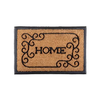 Wycieraczka gumowo-kokosowa Walker 60 x 40 cm Home brązowy