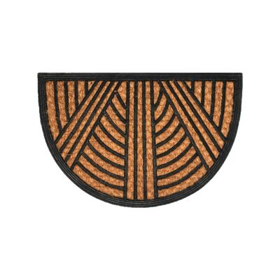 Wycieraczka Fred gumowo-kokosowa 60 x 40 cm kreski brązowy