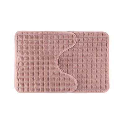 Dywanik łazienkowy Panama 2-elementowy różowy