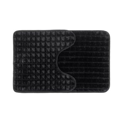 Dywanik łazienkowy Panama 2-elementowy czarny