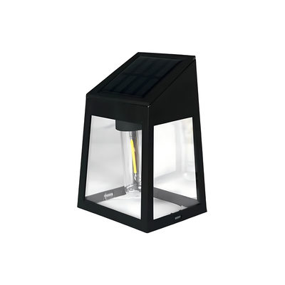 Kinkiet solarny 9,2 x 9,2 x 13,2 cm czarny