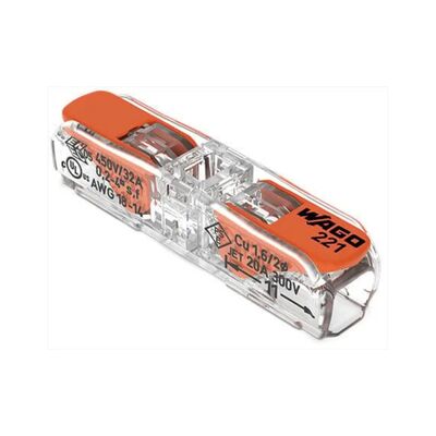 Szybkozłączka instalacyjna linka 2 x 4 mm2 5 sztuk WAGO