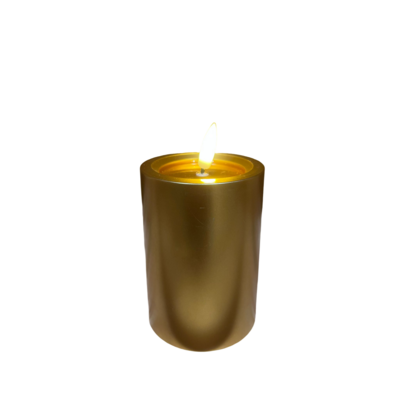 Świeca LED 12,5 x 7 cm złoty