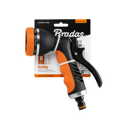 Bradas Pistolet 8-funkcyjny HOBBY BLACK LINE metalowy