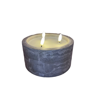 Świeca LED 3 knoty 16 x 7,5 cm