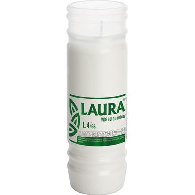 Wkład parafinowy do zniczy LAURA L4 68 h BISPOL