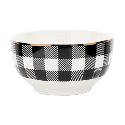 Salaterka Winter Glam Grid 13 cm kratka wielokolorowy