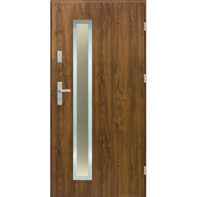 Drzwi zewnętrzne Bresso prawe 90P orzech 206,8 cm