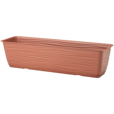 Skrzynka balkonowa z podstawką Sahara 50 cm terakota