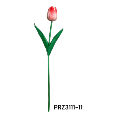 Tulipan 35 x 4 cm biało-różowy