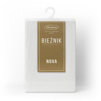 Bieżnik dekoracjny Melinda 40 x 140 cm biały