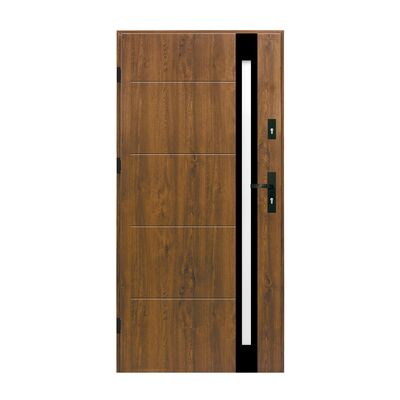 Drzwi zewnętrzne Magma lewe 90L brązowe 206,8cm