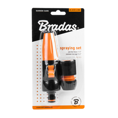 Bradas Zestaw zraszający 2-elementowy BLACK LINE na wąż 1/2